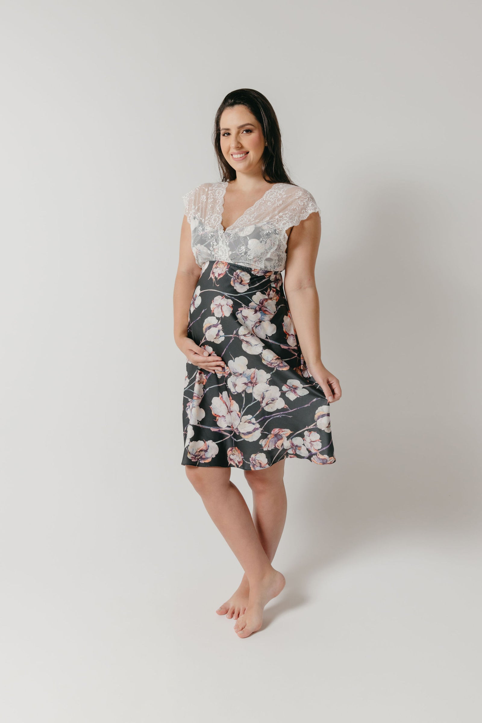 GEORGIA MATERNITY CAMISOLE BLACK