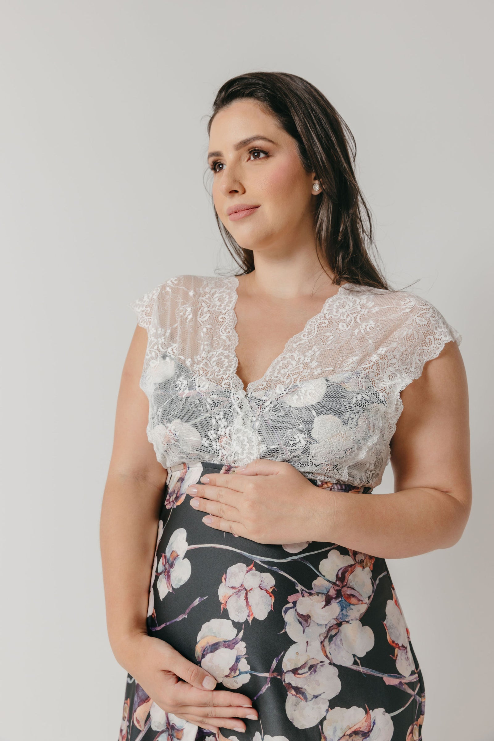 GEORGIA MATERNITY CAMISOLE BLACK