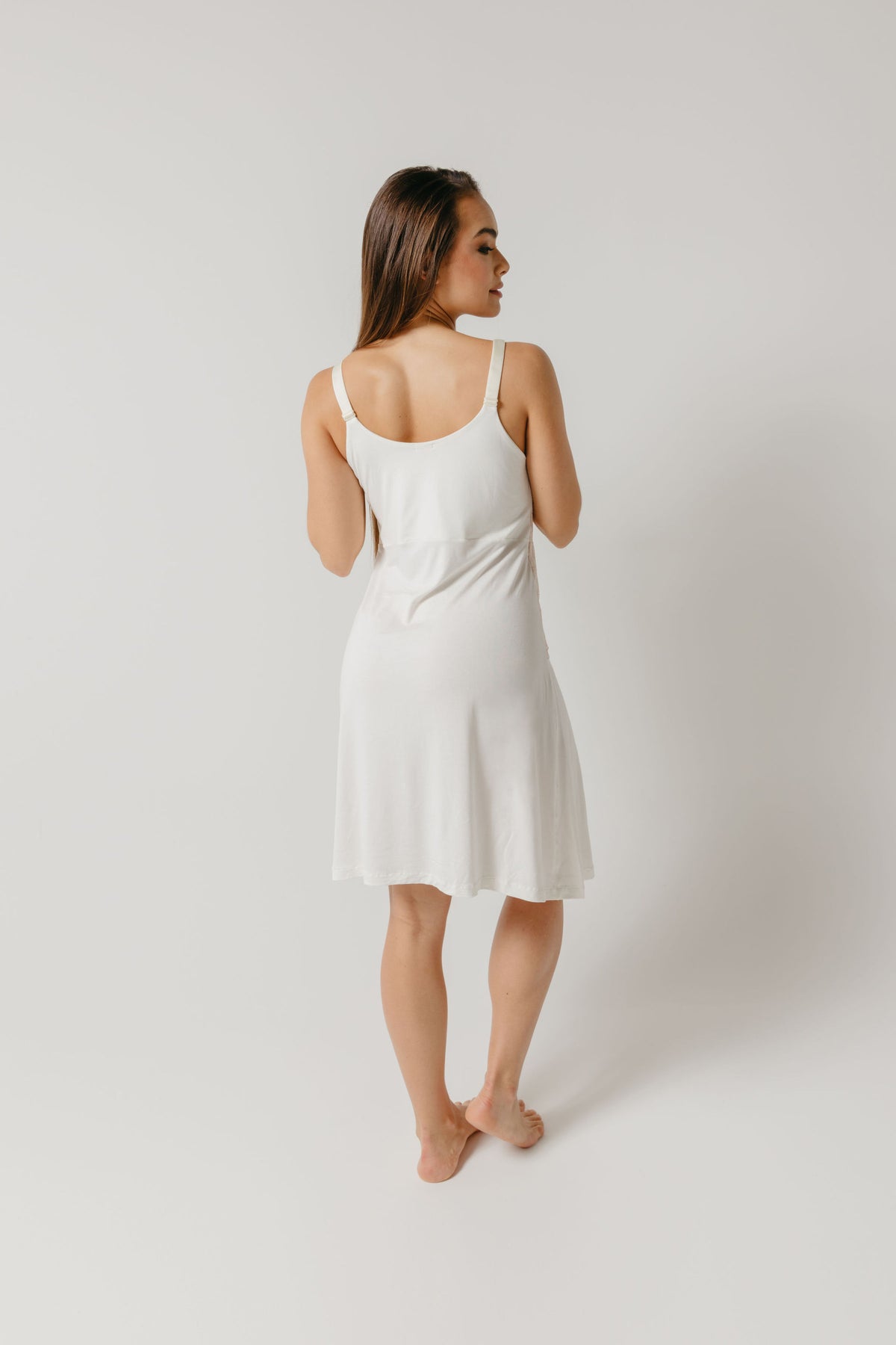 GRACE MATERNITY CAMISOLE OFF WHITE/PINK