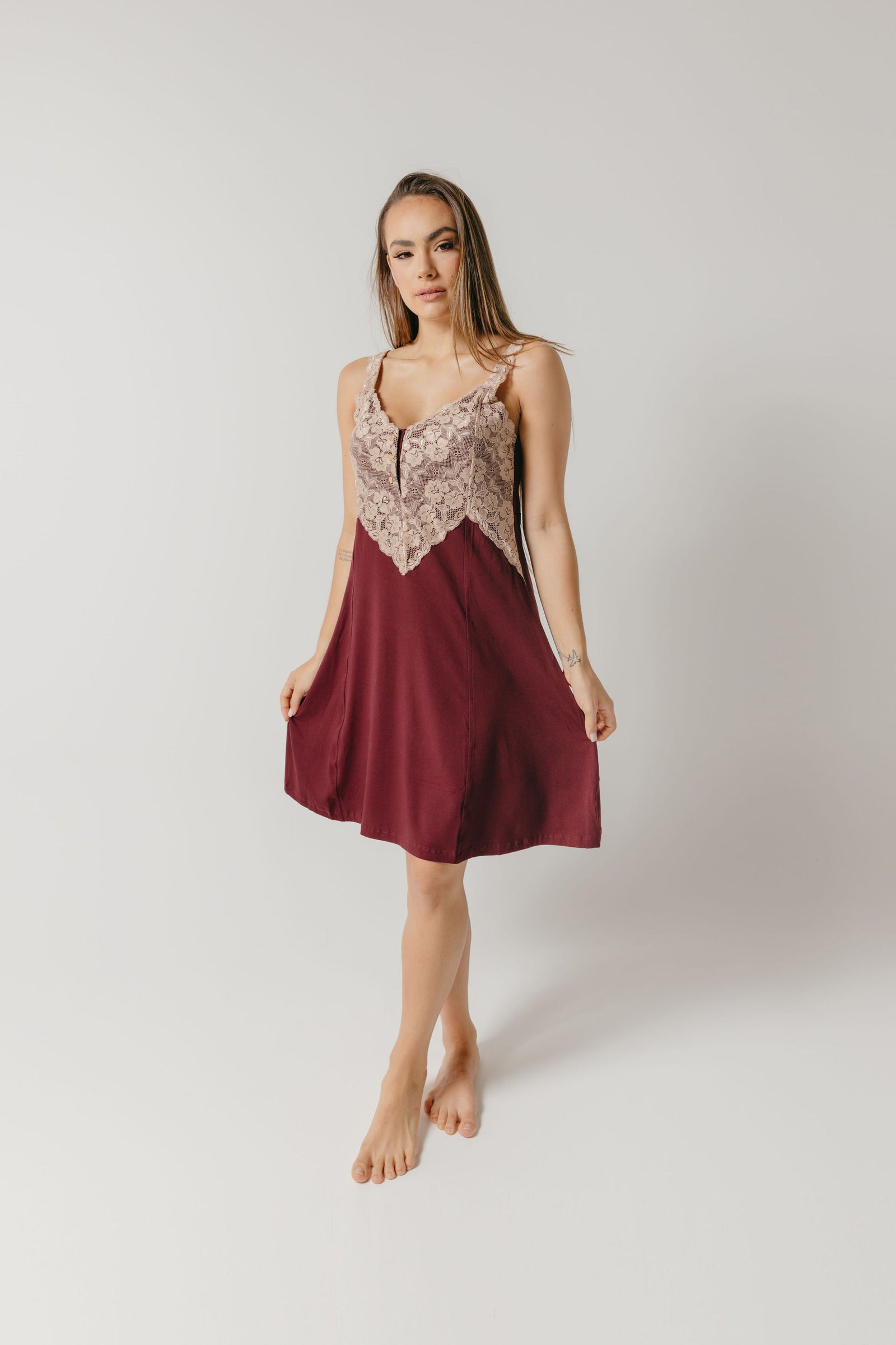 GRACE MATERNITY CAMISOLE MAROON