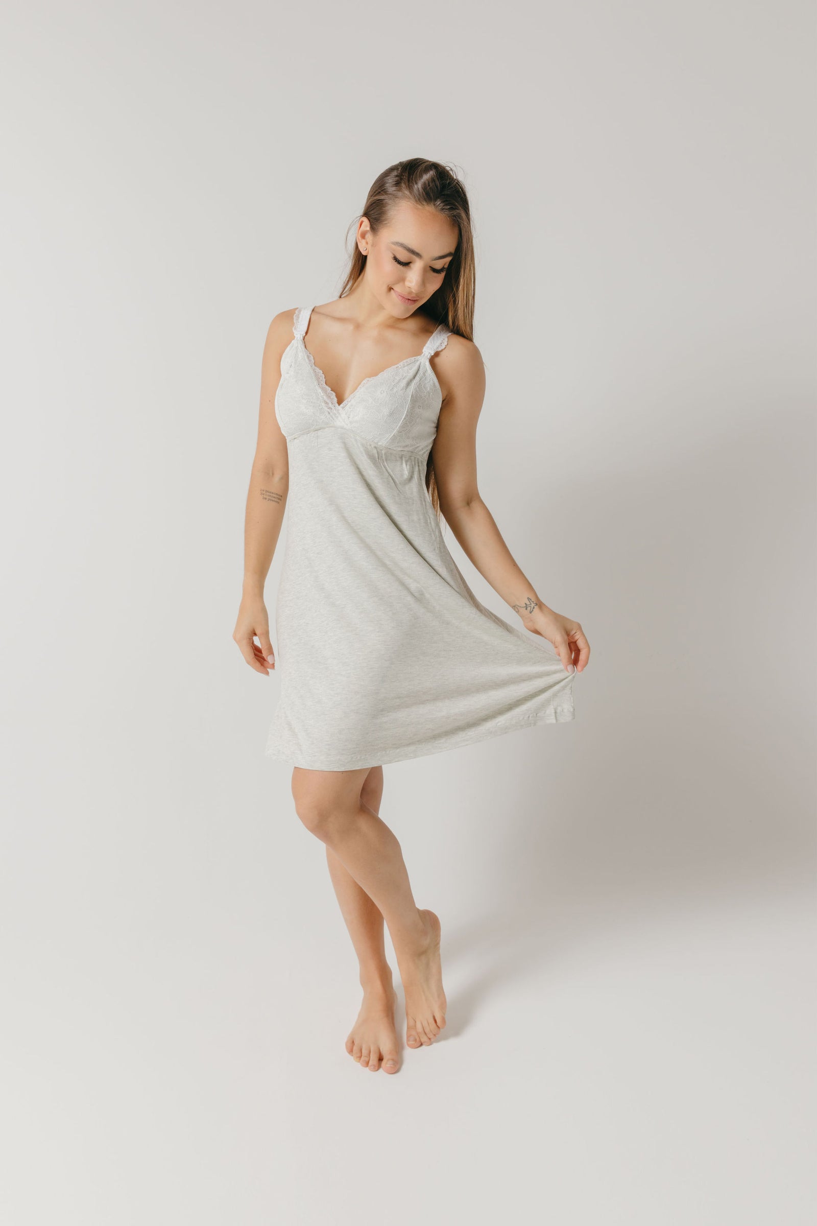 SOFIA MATERNITY CAMISOLE GREY