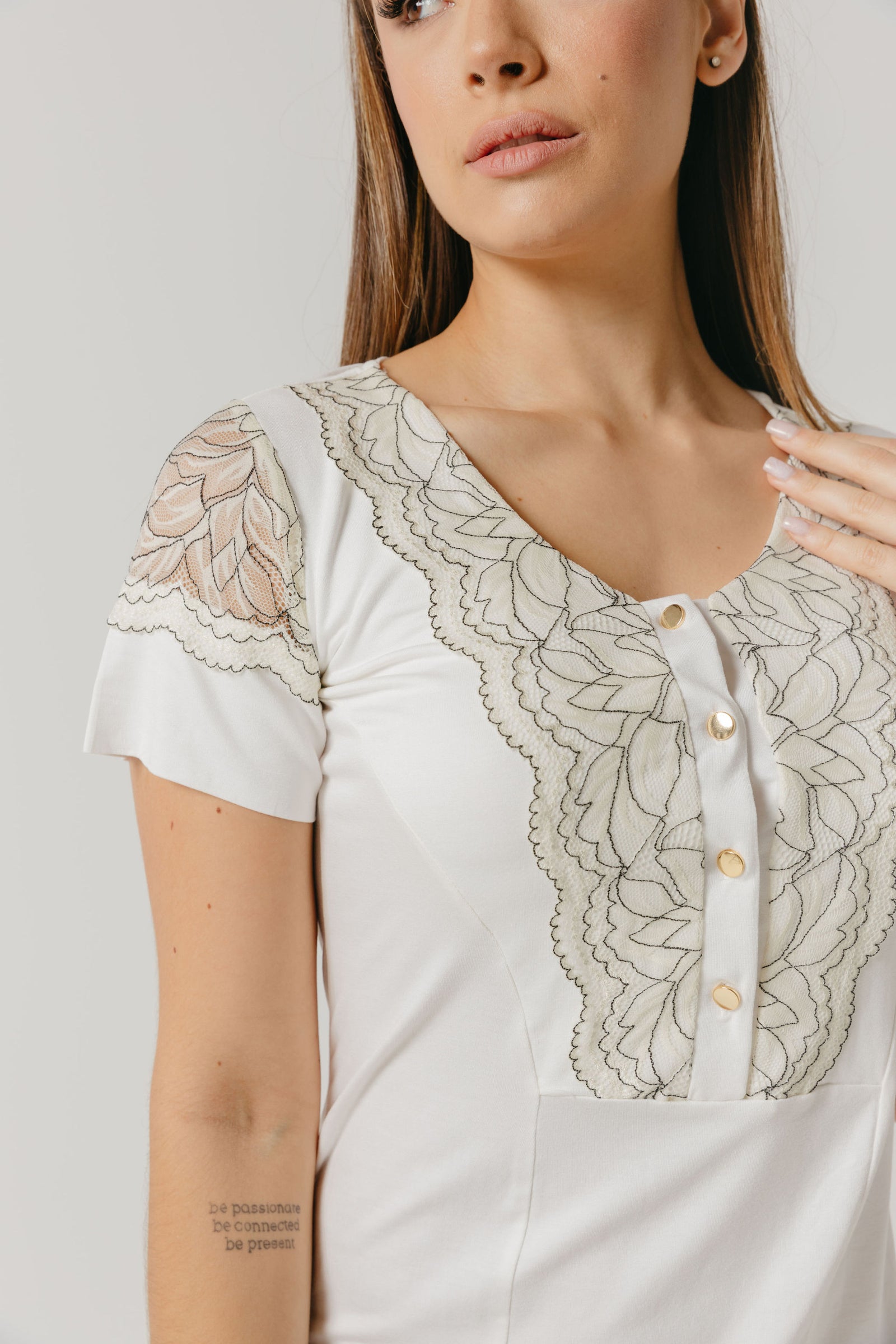 BELLA MATERNITY CAMISOLE OFF WHITE