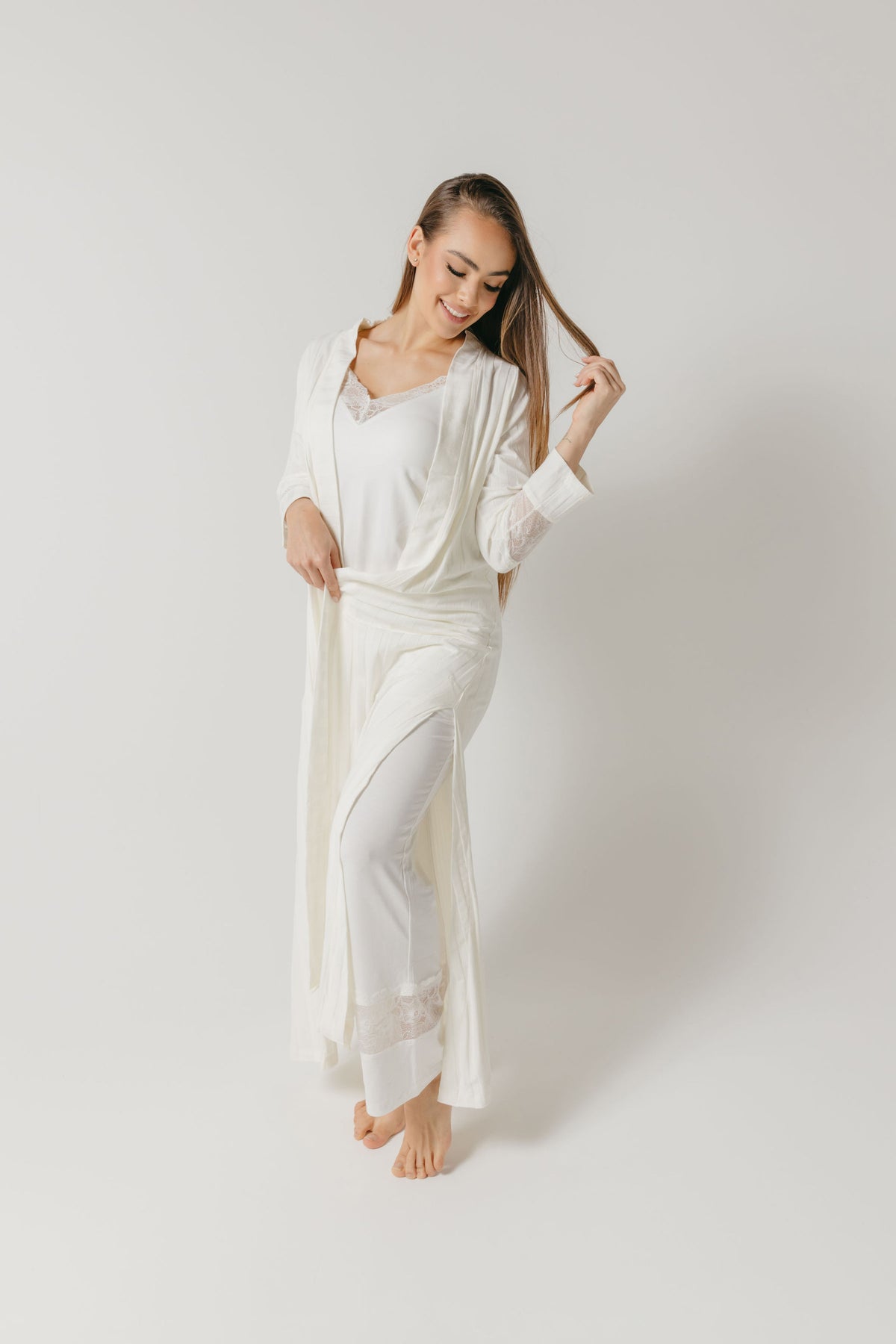 CLAIRE PYJAMA SET OFF WHITE