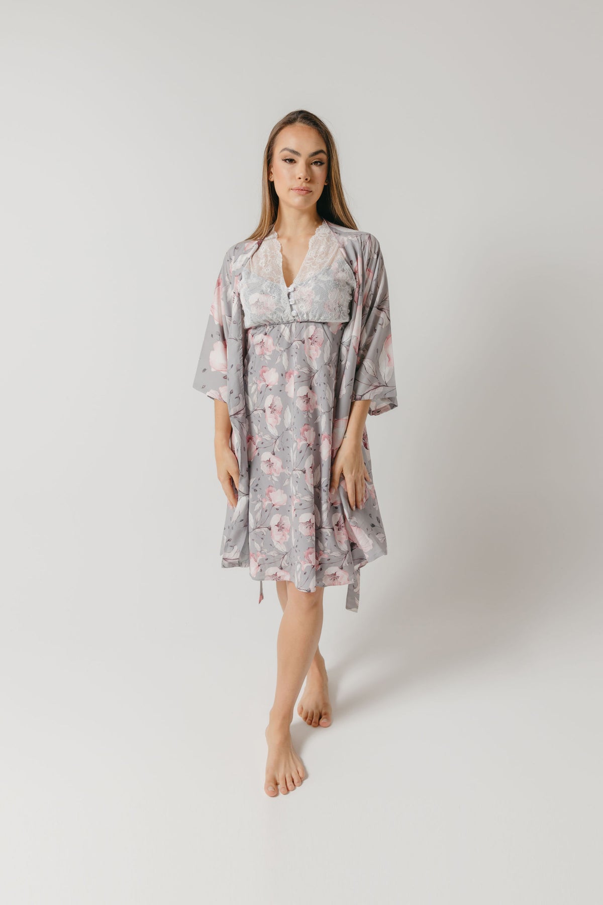 OLIVIA ROBE FLORAL