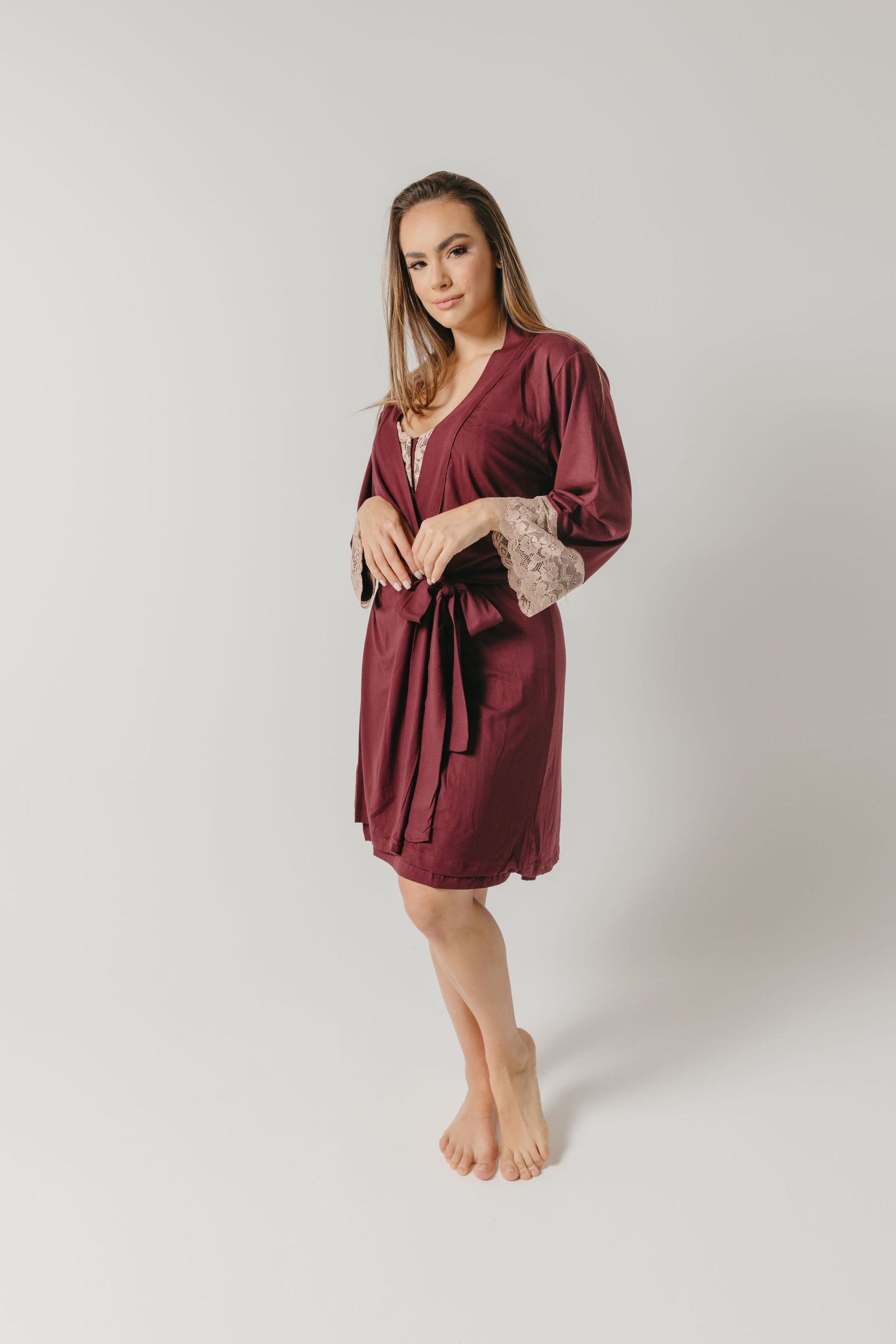 LUCY ROBE MAROON